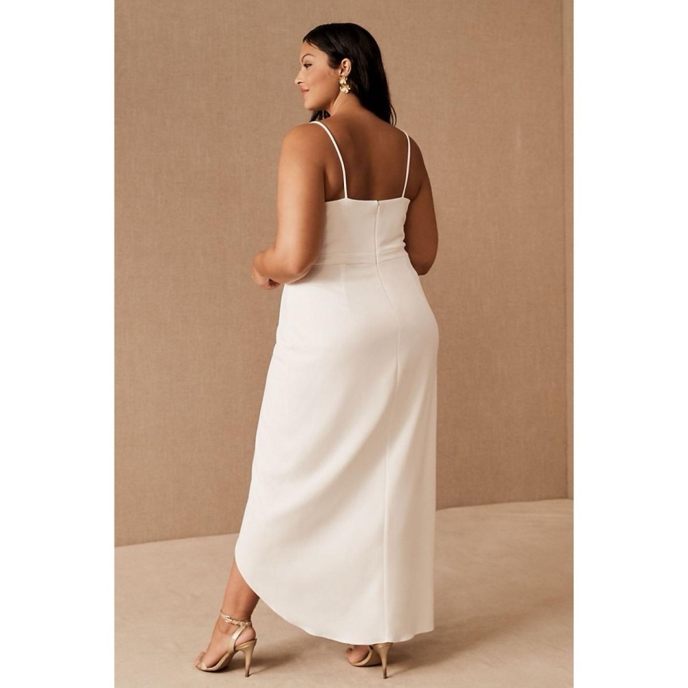 Anthropologie BHLDN Caron Ivory Bridal Midi Dress Size 6 Wedding NWT - Picture 7 of 12